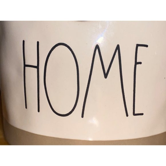 Rae Dunn Ceramic Home Round Cylinder Birdhouse Tan Bottom Farmhouse Home Decor - Picture 5 of 7
